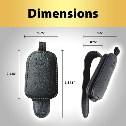 @HomePrep Snug Shades 2-Pack Premium حامل النظارات الشمسية لواقي السيارة | تقنية المشبك المغناطيسي MagnaGrip | تخزين تلقائي آمن وخالي من الخدوش للنظارات والظلال ونظارات القراءة in Saudi Arabia