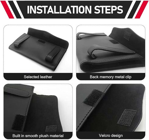 Car Visor Tissue Holder, Upgraded Version Hanging Tissue Holder in Car, Premium PU Leather Paper Napkin Organizer, Universal for Vehicles, Trucks, RVs and More (Black) in Saudi Arabia