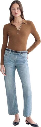 Everlane Women's Everlane Low-Rise Straight Jean in Kuwait