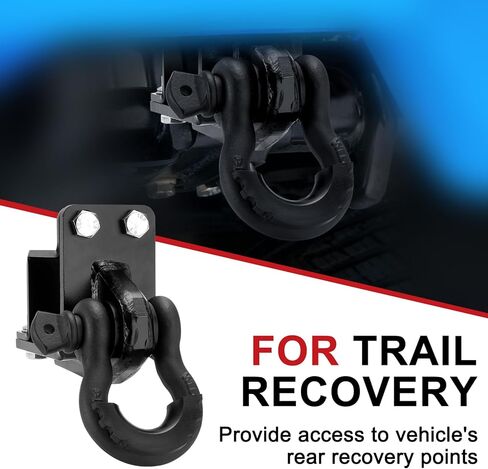 مجموعة الأغلال الخلفية على شكل حرف D متوافقة مع Toyota Tacoma 2WD 4WD 2024 2025 تناسب الأغلال بقطر دبوس 7/8 بوصة مع أجهزة عازلة مطاطية in Kuwait