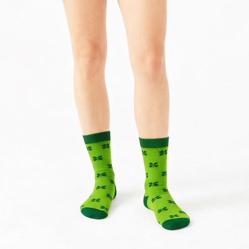 Winterlace St Patrick's Day Socks, 12 Pairs Womens, Novelty Lucky Charm Shamrock Ireland Green in Saudi Arabia