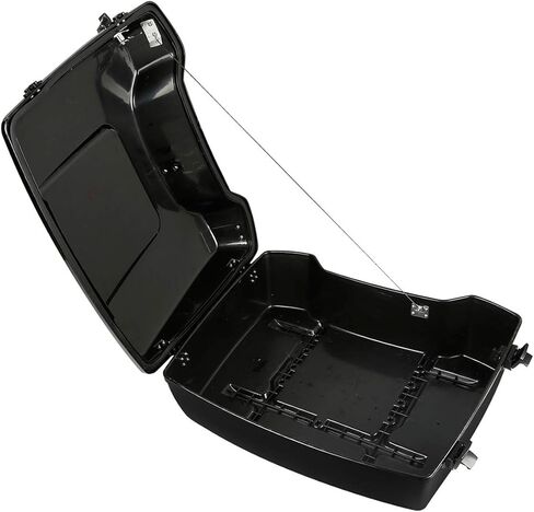 XMT-MOTO Chopped Tour Trunk Luggage W/Black Latch Fit for Harley Touring Models 1997-2013 Vivid Black in Saudi Arabia