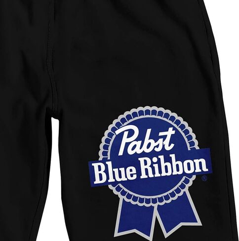 شورت بيجامة نوم أسود للرجال من Pabst Blue Ribbon Label in Saudi Arabia