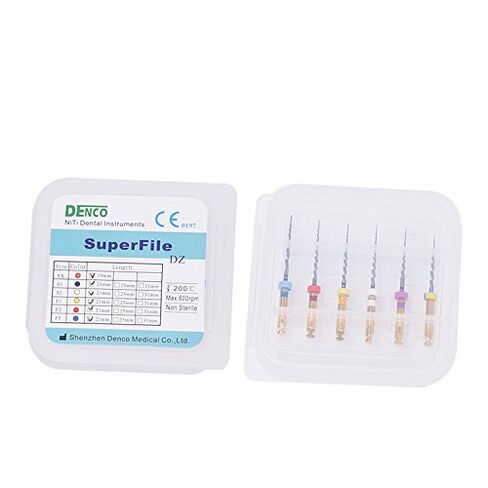 Annhua® Universal NiTi Files Dental Endodontic Niti Rotary Files Endo Tips for Root Canal Use (SX 19MM) in Kuwait