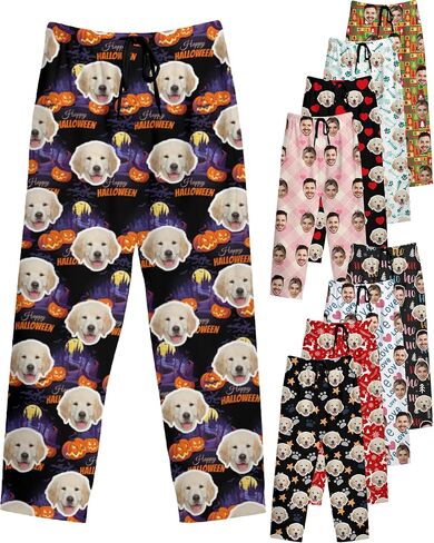 Custom Pajama Pants - Personalized Sleepwear & Lounge Pants with Text/Photo Printing - Family Matching in Saudi Arabia