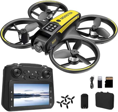 الطائرة بدون طيار M23 FPV Mini، مجهزة بكاميرا تحكم بشاشة 4.5 بوصة ونظام تحديد المواقع GPS، وتدعم تسجيل الفيديو عالي الدقة وتحديد المواقع البصرية. يتيح التحكم في طيران الهاتف الذكي من خلال تبديل العدسات، وتقلبات 360 درجة، ووضع مقطوعة الرأس، واستشعار الجاذب in Saudi Arabia