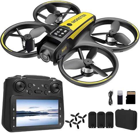 الطائرة بدون طيار M23 FPV Mini، مجهزة بكاميرا تحكم بشاشة 4.5 بوصة ونظام تحديد المواقع GPS، وتدعم تسجيل الفيديو عالي الدقة وتحديد المواقع البصرية. يتيح التحكم في طيران الهاتف الذكي من خلال تبديل العدسات، وتقلبات 360 درجة، ووضع مقطوعة الرأس، واستشعار الجاذب in Saudi Arabia