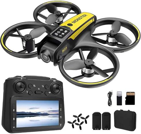 الطائرة بدون طيار M23 FPV Mini، مجهزة بكاميرا تحكم بشاشة 4.5 بوصة ونظام تحديد المواقع GPS، وتدعم تسجيل الفيديو عالي الدقة وتحديد المواقع البصرية. يتيح التحكم في طيران الهاتف الذكي من خلال تبديل العدسات، وتقلبات 360 درجة، ووضع مقطوعة الرأس، واستشعار الجاذب in Saudi Arabia