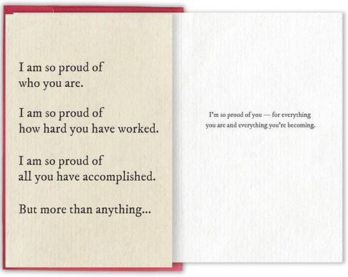 Heartfelt Proud of You Card, Congratulations Graduation Gift for Friends Family, Inspirational Encouragement Greeting Card for Achievement, New Job or Life Milestones in Saudi Arabia