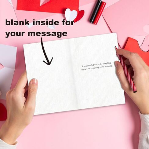 Heartfelt Proud of You Card, Congratulations Graduation Gift for Friends Family, Inspirational Encouragement Greeting Card for Achievement, New Job or Life Milestones in Saudi Arabia