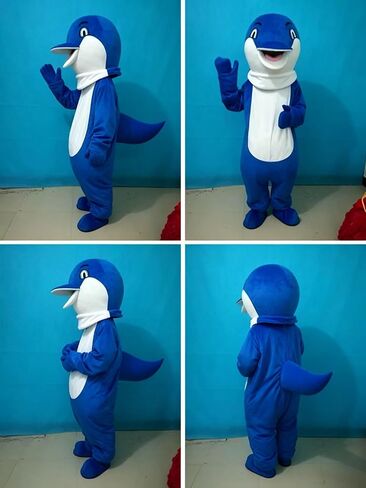 Dolphin Mascot Costume Dolphin Costume Adult Suit Halloween Costume in Saudi Arabia