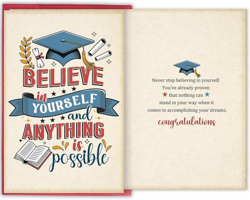 Heartfelt Proud of You Card, Congratulations Graduation Gift for Friends Family, Inspirational Encouragement Greeting Card for Achievement, New Job or Life Milestones in Saudi Arabia