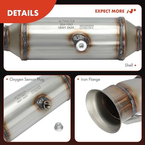 A-Premium Left Catalytic Converter Kit Direct-Fit Compatible with Ford F-150 F150 2015-2020, 3.3L 3.5L, E.P.A. Compliant in Saudi Arabia