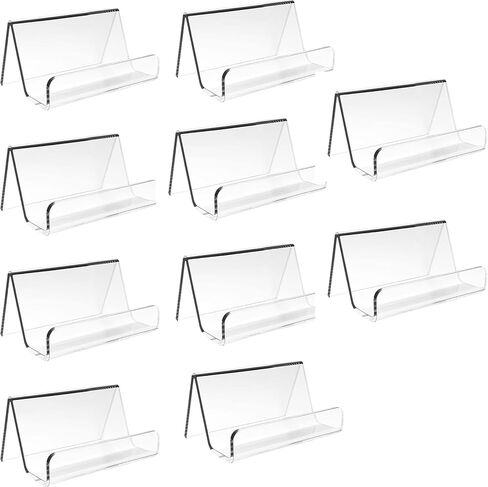 10 عبوات من حامل بطاقات العمل الأكريليك للمكتب، حامل بطاقات العمل المكتبي وحاملي بطاقات العمل المكتبية للمعارض، عرض حامل بطاقات الأعمال الأكريليك للمكتب in Kuwait