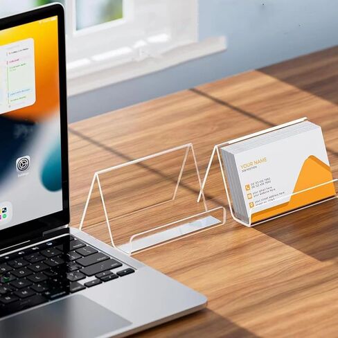10 عبوات من حامل بطاقات العمل الأكريليك للمكتب، حامل بطاقات العمل المكتبي وحاملي بطاقات العمل المكتبية للمعارض، عرض حامل بطاقات الأعمال الأكريليك للمكتب in Kuwait