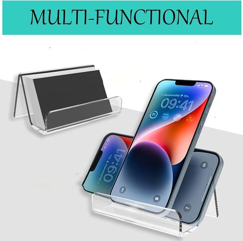 10 عبوات من حامل بطاقات العمل الأكريليك للمكتب، حامل بطاقات العمل المكتبي وحاملي بطاقات العمل المكتبية للمعارض، عرض حامل بطاقات الأعمال الأكريليك للمكتب in Kuwait