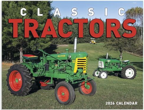 Classic Vintage Tractors 2026 Hanging Wall Calendar - 19" x 11" (Open) 2026 Monthly Appointment Planner and Organizer. See these tractors restored in beautiful pictures just as they were. in Saudi Arabia