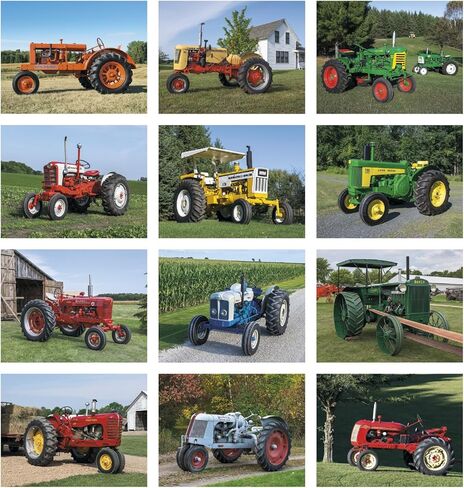 Classic Vintage Tractors 2026 Hanging Wall Calendar - 19" x 11" (Open) 2026 Monthly Appointment Planner and Organizer. See these tractors restored in beautiful pictures just as they were. in Saudi Arabia
