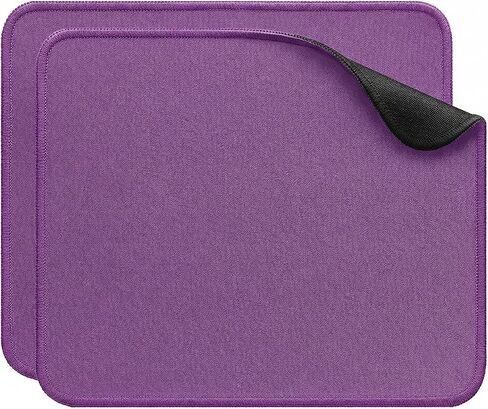 قطعتان من لوحة ماوس مقاومة للماء مع سطح سهل التنظيف، لوحة ماوس كمبيوتر مع خياطة مضادة للاهتراء، قاعدة مطاطية غير قابلة للانزلاق، وسادات ماوس للكمبيوتر المحمول والمكتب المنزلي (أسود) in Kuwait