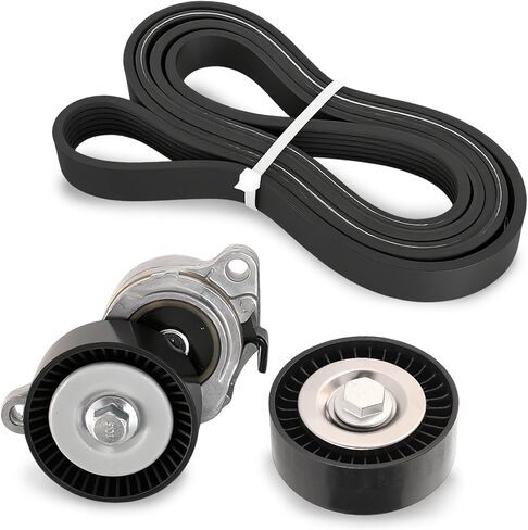1754054L00 Complete Serpentine Belt Drive Component Kit Compatible with Suzuki Grand Vitara 2009-2013 for SX4 2010-2013 2.4L L4 OE# 36323 6PK2045 in Kuwait