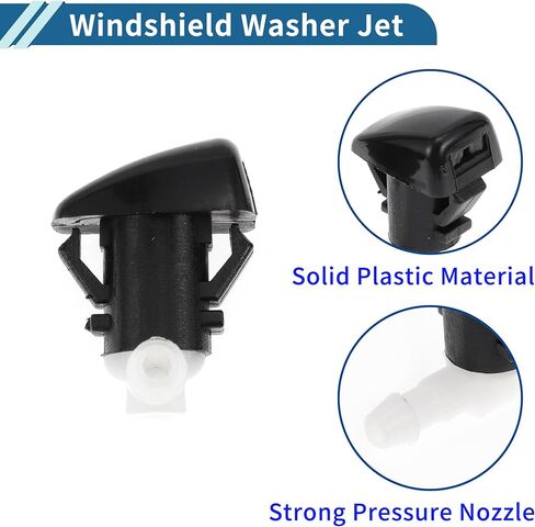Windshield Washer Nozzle for Jeep for Cherokee 2014-2017 – Direct Replacement OE# 68102968AA, Front Windshield Spray Jet, Pack of 2 in Saudi Arabia