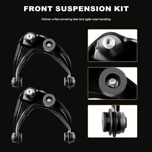 ASAPE 12Pcs Suspension Kit - Fit for Mazda 6 2.3L 2003 2004 2005 2006 2007 for Mazda 6 3.0L 2006 2007 - Front Upper rearward forward Lower Control Arm Ball Joint Sway Bar Outer Inner Tie Rod End in Saudi Arabia