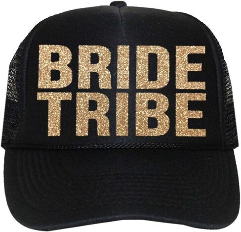 Classy Bride Bride Tribe Glitter Gold Trucker Hat in Kuwait