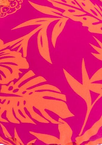 LASCANA Women's Tropical Triangle Bikini Swimsuit Top Bra Sizing Orange Pink 32A/B in Saudi Arabia