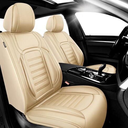 أغطية مقاعد السيارة المصنوعة من الجلد الفاخر من Fit Equinox متوافقة مع سيارة Chevy Equinox 2011-2026، مسامية، مقاومة للتآكل، متوافقة مع الوسائد الهوائية، حماية من جميع الأحوال الجوية وتغطية كاملة، مجموعة كاملة باللون الرمادي in Kuwait