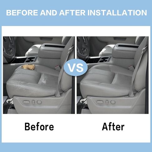 FZJDSD 5PCS Gray Driver & Passenger Bottom & Top Lean Back Leather Seat Covers and Driver Foam Cushion Compatible with Chevy Silverado Tahoe Avalanche Suburban GMC Sierra Yukon 2007-2014 in Saudi Arabia