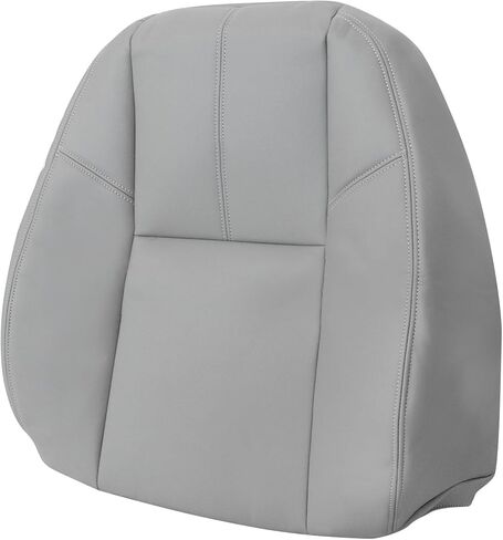 FZJDSD 5PCS Gray Driver & Passenger Bottom & Top Lean Back Leather Seat Covers and Driver Foam Cushion Compatible with Chevy Silverado Tahoe Avalanche Suburban GMC Sierra Yukon 2007-2014 in Saudi Arabia