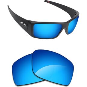 Alphax Ice Blue Mirrored Polarized Replacement Lenses for Oakley Heliostat OO9231 Sunglasses in Kuwait