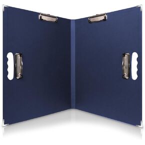 18x24 Clipboard - Foldable 18x24 File Folder & Drawing Board -Folds to 11x17 Clipboard,4 Clips,Corner Protectors, Portable Art Portfolio, Architecture Folder,11x17 Binder, Portfolio Binder (Navy Blue) in Saudi Arabia