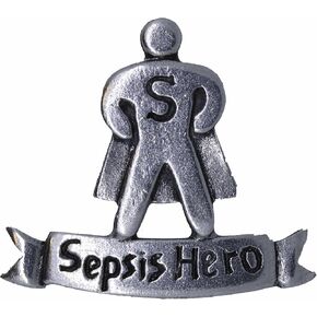Jim Clift Design Sepsis Hero Lapel Pin in Saudi Arabia