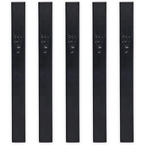 علبة من 5 قطع من الألومنيوم للميزوزا| تناسب ما يصل إلى 5 بوصات / 12 سم من Mezuzah Scroll | سهلة التقشير واللصق (التمرير غير متضمن) | حماية حافظة مقاومة للماء (أسود) in Kuwait