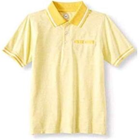 قميص بولو للأولاد من Wonder Nation بأكمام قصيرة (صغير 6/7، أصفر) in Kuwait