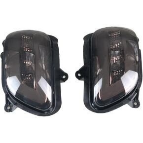 ONE.K.S دراجة نارية LED بدوره إشارات الرؤية الخلفية المرايا الجانبية ضوء لF6B Goldwing GL1800 2001-2017 دخان عدسة دراجة نارية عكس مصباح مرآة مع إشارات بدوره وDRL الذهب الجناح GL1800 الملحقات in Kuwait