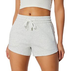 NIMENJOJA شورت رياضي نسائي رياضي مريح للتمرين وصالة رياضية كاجوال مع جيوب in Kuwait