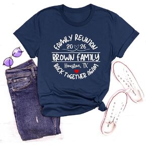 Family Reunion T-Shirts 2026, Love Family Reunion Shirt, Family Vibes 2026 T-Shirt, Custom Personalized Family Shirts for Reunion & Vacation Navy in Kuwait