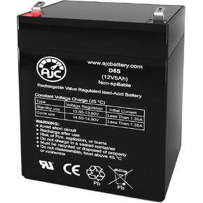 AJC Battery Compatible with Yuasa NPH5-12 12V 5Ah Sealed Lead Acid Battery in Kuwait