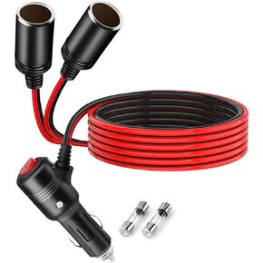 موزع ولاعة سجائر السيارة، كابل محول ولاعة سجائر 12 فولت 3 مقابس على شكل حرف Y، منفذ شاحن تمديد إمداد الطاقة من 1 إلى 3 تيار مستمر، مع صمامات 15 أمبير للأجهزة اللوحية، وكاميرات أجهزة القياس، ونظام تحديد المواقع العالمي (GPS-0.3M) in Kuwait