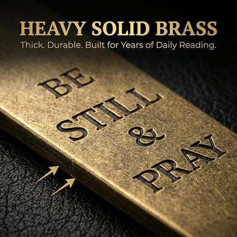 إشارة مرجعية للكتاب المقدس المسيحي - إشارة مرجعية للصلاة من معدن النحاس الصلب مع صليب - هدية الكتاب المقدس "كن ثابتًا وصلي" للنساء والرجال - دراسة الكتاب المقدس والقراءة التعبدية in Kuwait