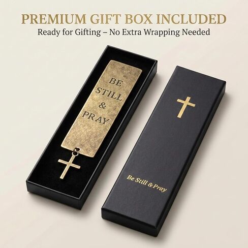 إشارة مرجعية للكتاب المقدس المسيحي - إشارة مرجعية للصلاة من معدن النحاس الصلب مع صليب - هدية الكتاب المقدس "كن ثابتًا وصلي" للنساء والرجال - دراسة الكتاب المقدس والقراءة التعبدية in Kuwait