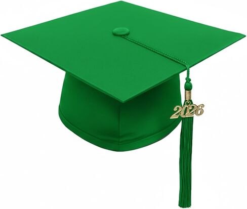 Graduation Cap with Tassel Includes 2024 Date Drop - 6" Hang Loop - One Size Fits All in Kuwait