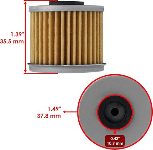 Caltric Oil Cooler Filters Compatible with Honda Grom 125 GROM125A ABS 2022-2024 / Goldwing 1800 GL1800 2018-2024 15412-MGS-D21 in Saudi Arabia