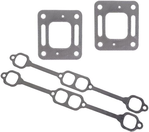 New Exhaust Gasket Manifold For Mercruiser 5.0 5.7 350 Mag Riser Block v8 Elbow Genuine OEM Replacement in Saudi Arabia