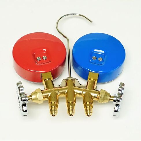Mastercool 33518-TP Brass Charging Manifold with 18" Hoses R600a R290 R134a HVAC Refrigeration in Saudi Arabia