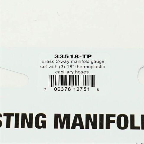 Mastercool 33518-TP Brass Charging Manifold with 18" Hoses R600a R290 R134a HVAC Refrigeration in Saudi Arabia