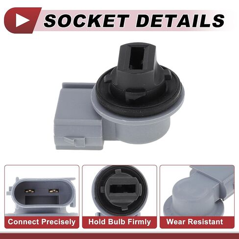 1 قطعة بدوره مصباح إشارة المقبس لفورد إسكيب 2013 2014 2015 2016 No.5T2Z13411A/5T2Z-13411-A المصباح الكهربي موصل 2 دبوس in Kuwait