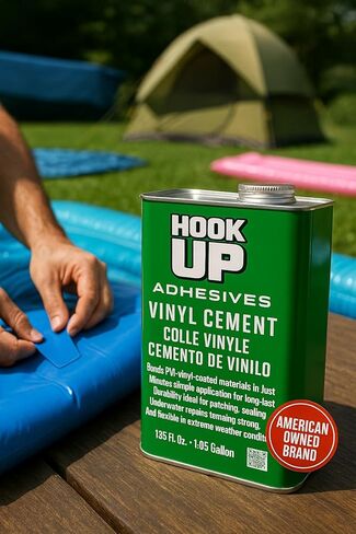 لاصق لاصق من الفينيل الملامس للأسمنت، غراء مقاوم للماء، لاصق إصلاح سريع الجفاف لحمامات السباحة، المطاطية البلاستيكية، مراتب الهواء، الأنابيب، الأقمشة، القوارب، الطوافات، سندات التنجيد القوية، الأسمنت 1.05 جالون in Kuwait